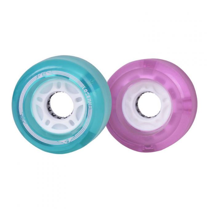 50MM-59MM LED مضاءة عجلات لوح التزلج PU كروزر عجلات لوح التزلج 1