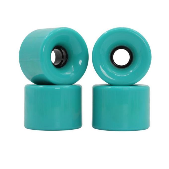 تخصيص عجلات سباحة PU الخضراء 50MM-59MM عجلات سباحة طويلة 0