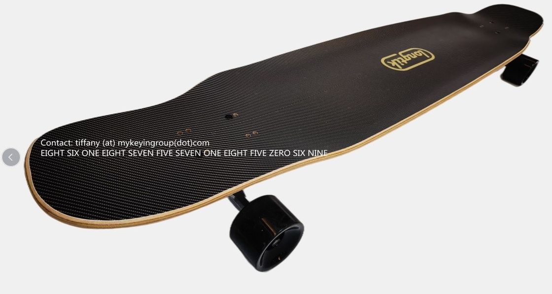 2024 مبيعات ساخنة نمط 7 Ply Maple Custom Concave Double Kick المهنية لوح التزلج الطويل